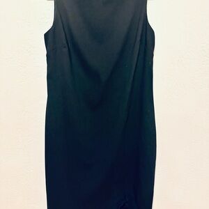 Talbots Classic Black Midi Dress